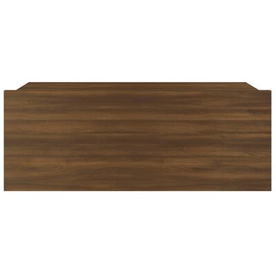 vidaXL Nachtkastje zwevend 40x30x15 cm bewerkt hout bruin eikenkleur