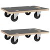 vidaXL Meubelhondjes 2 st rechthoekig 250 kg 80x55x11,5 cm