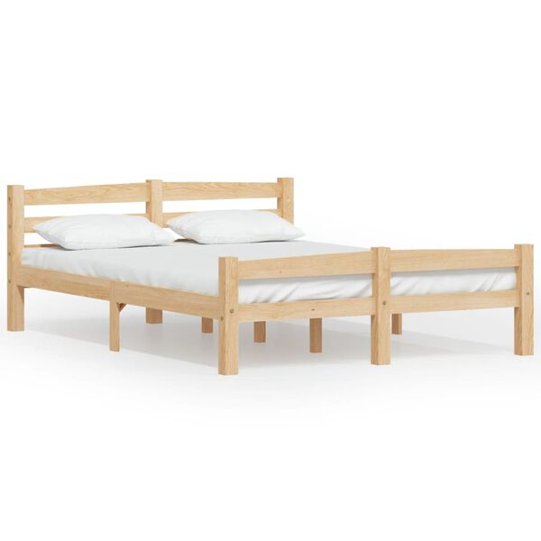 vidaXL Bedframe massief grenenhout 120x200 cm