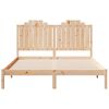 vidaXL Bedframe extra lang zonder matras massief hout 140x210 cm