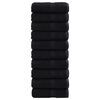 vidaXL Gastendoekjes SOLUND 10 st 600 g/m&sup2; 30x50 cm zwart