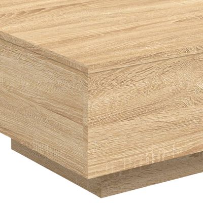 vidaXL Salontafel 55x55x31 cm bewerkt hout sonoma eikenkleurig