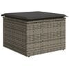 vidaXL 13-delige Loungeset met kussens poly rattan grijs