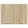 vidaXL Bovenkast Lyon 80x31x60 cm bewerkt hout sonoma eikenkleurig