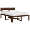 vidaXL Tweepersoonsbed met hoofdeinde ROSTOCK Donkerbruin 120 x 190 cm