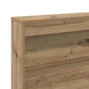 vidaXL Opberghoofdbord met plank Artisan Eiken 75 cm Bewerkt hout