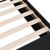 vidaXL Bedframe bewerkt hout zwart 90x190 cm