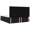 vidaXL Ottoman bed met matrassen en LED's 160x200cm fluweel zwart