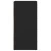 vidaXL Dressoir 60x39x80 cm bewerkt hout zwart