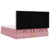 vidaXL Ottoman bed met matrassen 180x200cm fluweel roze