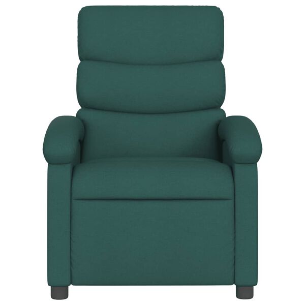 vidaXL Relaxfauteuil donkergroene stof