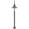 vidaXL Paalverlichting tuin E27 120 cm aluminium donkergroen