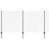 vidaXL gaashek met palen 10 x 1,2 m PVC-Coated Staal Grijs Mesh