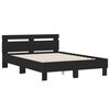 vidaXL Bedframe met hoofdeinde bruin eikenkleur 120x190 cm