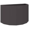 vidaXL Plantenbak Zwart 90 x 45 x 50 cm Staal