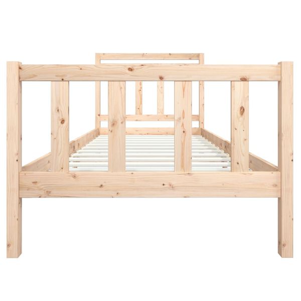 vidaXL Bedframe massief hout 100x200 cm