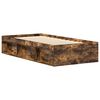 vidaXL Bedframe gerookt eikenkleurig 90x200 cm
