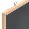 vidaXL Krijtbord met massief grenenhouten frame zwart 60x30 cm