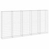 vidaXL Schanskorfmuur met deksels 300x30x150 cm gegalvaniseerd staal