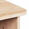 vidaXL Salontafel 2 pcs Naturel Massief grenenhout
