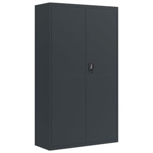 vidaXL Archiefkast 105x40x180 cm staal antracietkleurig
