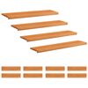vidaXL Trapmatten 12 st Licht Bruin 120 x 25 x 2 cm Massief beukenhout