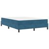 vidaXL Boxspringbed met matras Donkerblauw 140 x 210 cm Stof