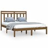 vidaXL Bedframe massief hout honingbruin 140x190 cm