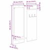 vidaXL Wandgemonteerde kapstok met plank Artisan Eiken 70 x 10 x 90 cm