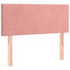 vidaXL Boxspring met matras fluweel roze 120x190 cm