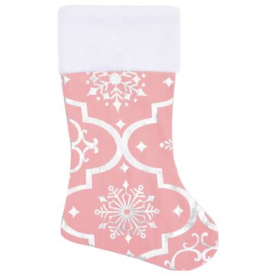 vidaXL Kerstboomrok luxe met sok 150 cm stof roze
