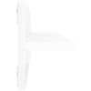 vidaXL Wandschappen 2 st 60x11,5x18 cm bewerkt hout hoogglans wit