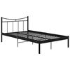 vidaXL Bedframe metaal zwart 120x200 cm