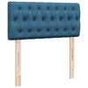 vidaXL Bed poef met matras en LED's 80x200 cm fluweel donkerblauw