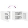vidaXL Keukenkast 2 pcs Hoogglans wit 40 x 31 x 40 cm Bewerkt hout