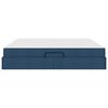 vidaXL Opbergbed met matras met matras Blauw 200 x 200 cm Polyester