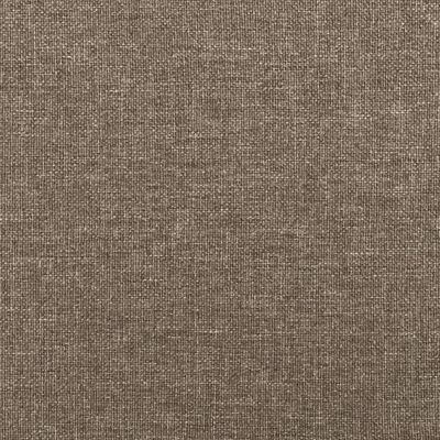 vidaXL Hoofdbord met randen 83x23x78/88 cm stof taupe