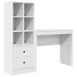 vidaXL Bureau Wit 135,5 x 40 x 127 cm 2 st