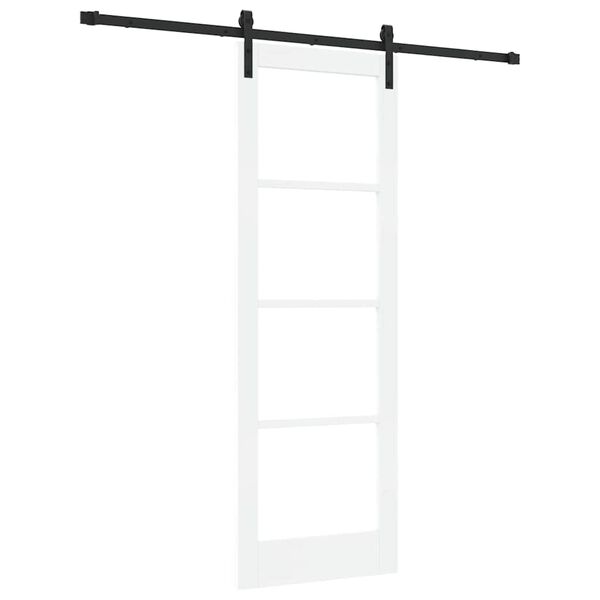 vidaXL Schuifdeur ORKDAL Wit en zwart 73,5 x 211 cm
