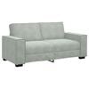 vidaXL Tweezitsbank 180x78x84 cm fluweel lichtgrijs
