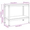 vidaXL Werkbanken met plank Zwart 115 x 55 x 91 cm Bewerkt hout