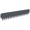 vidaXL Tuinrand 20 pcs 103 x 20 cm metaal Antracietkleurig