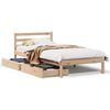 vidaXL Bedframe zonder matras massief grenenhout 75x190 cm