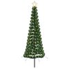 vidaXL Led-kerstboom met tinsel en grondpen EKENAS 180 cm 220 LED's