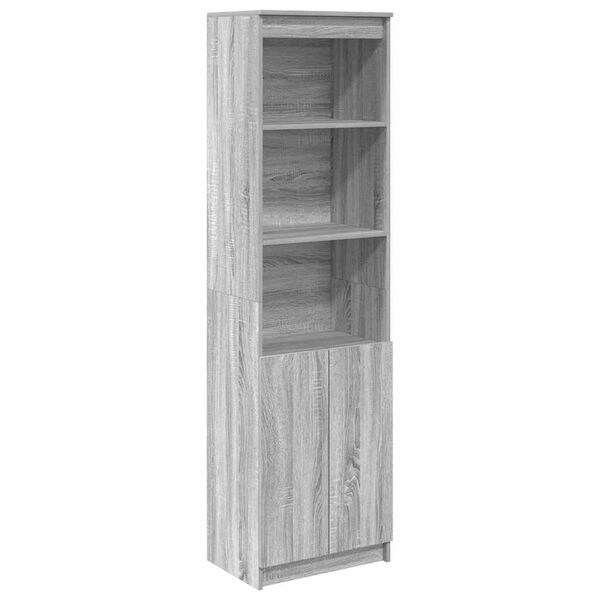 vidaXL Highboard 50x35x180 cm spaanplaat grijs Sonoma