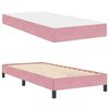 vidaXL Boxspringbed met matras Roze 80 x 220 cm Stof