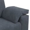 vidaXL Loveseat bank 160x77x82 cm fluweel donkergrijs