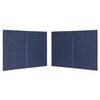 vidaXL Tentwanden met ritssluiting PE blauw 2 st