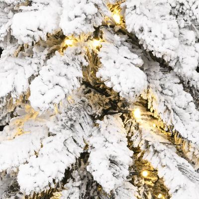 vidaXL Kunstkerstboom met verlichting en sneeuw 100 LED's 180 cm