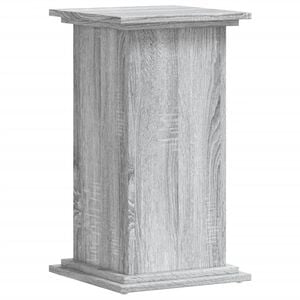 vidaXL Plantenstandaard 33x33x60 cm bewerkt hout grijs sonoma eiken